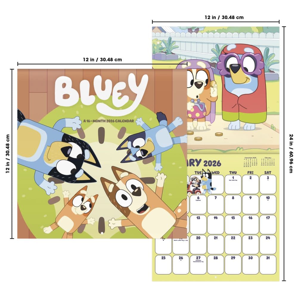 Bluey 2026 Wall Calendar Sixth Alternate Image