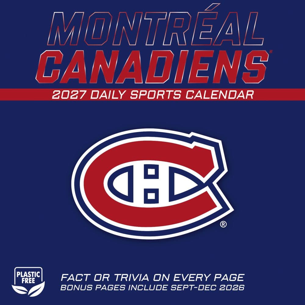 NHL Montreal Canadiens 2027 Desk Calendar First Alternate Image