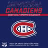 image NHL Montreal Canadiens 2027 Desk Calendar First Alternate Image