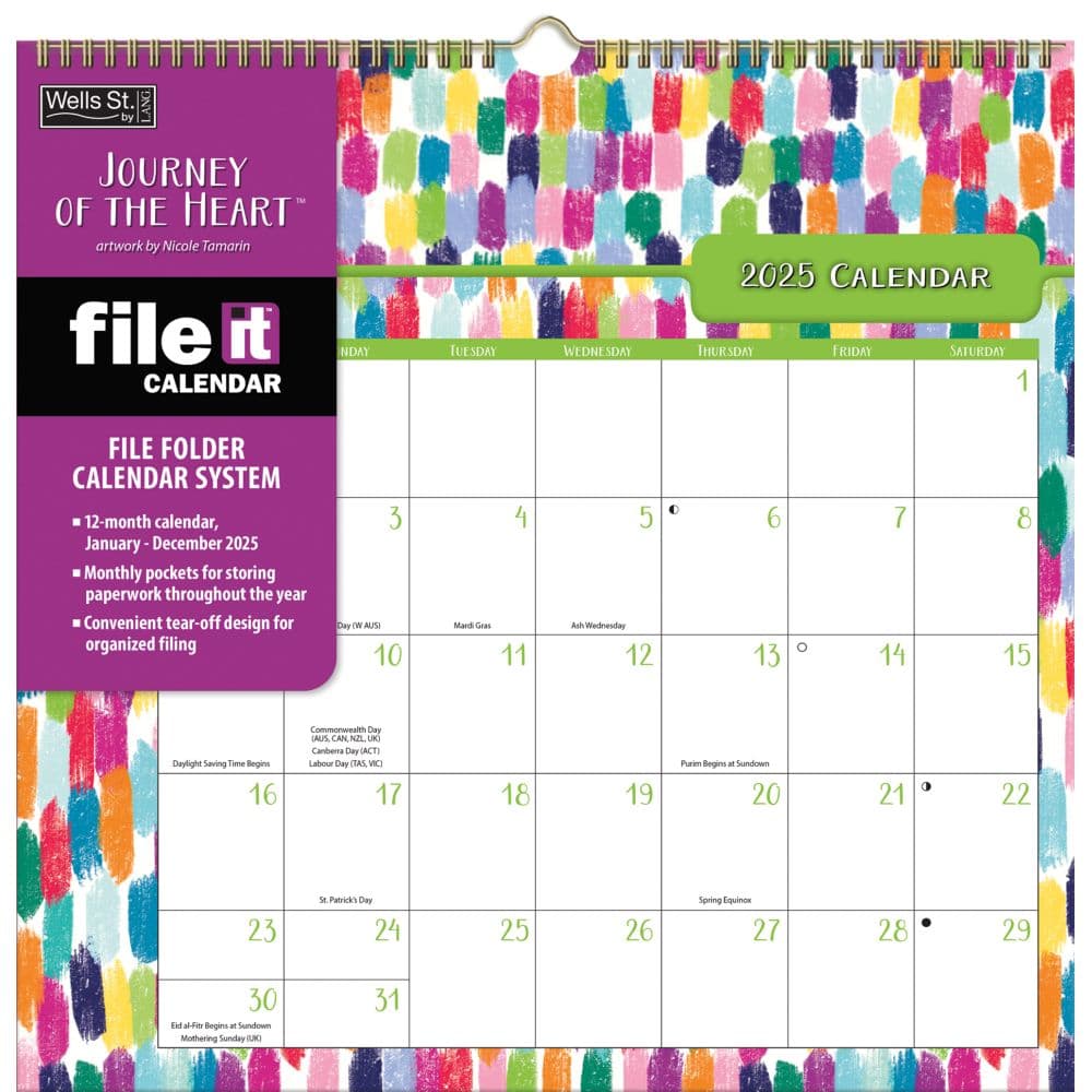 image Journey Of The Heart by Nicole Tamarin 2025 File It Wall Calendar_Main Image
