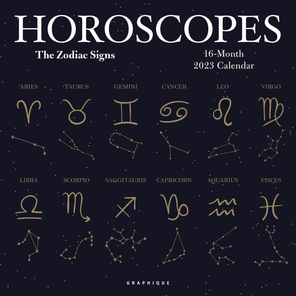 Graphique De France Horoscopes 2023 Wall Calendar