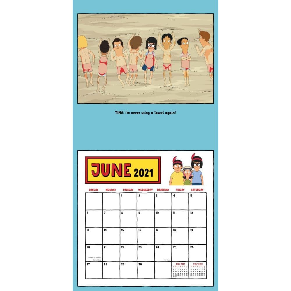 Bobs Burgers Wall Calendar Calendars Com