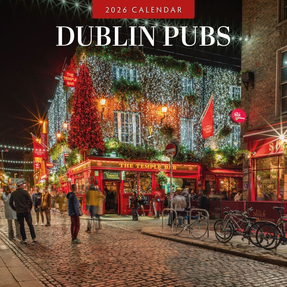 Dublin Pubs 2026 Wall Calendar Main Product Image
