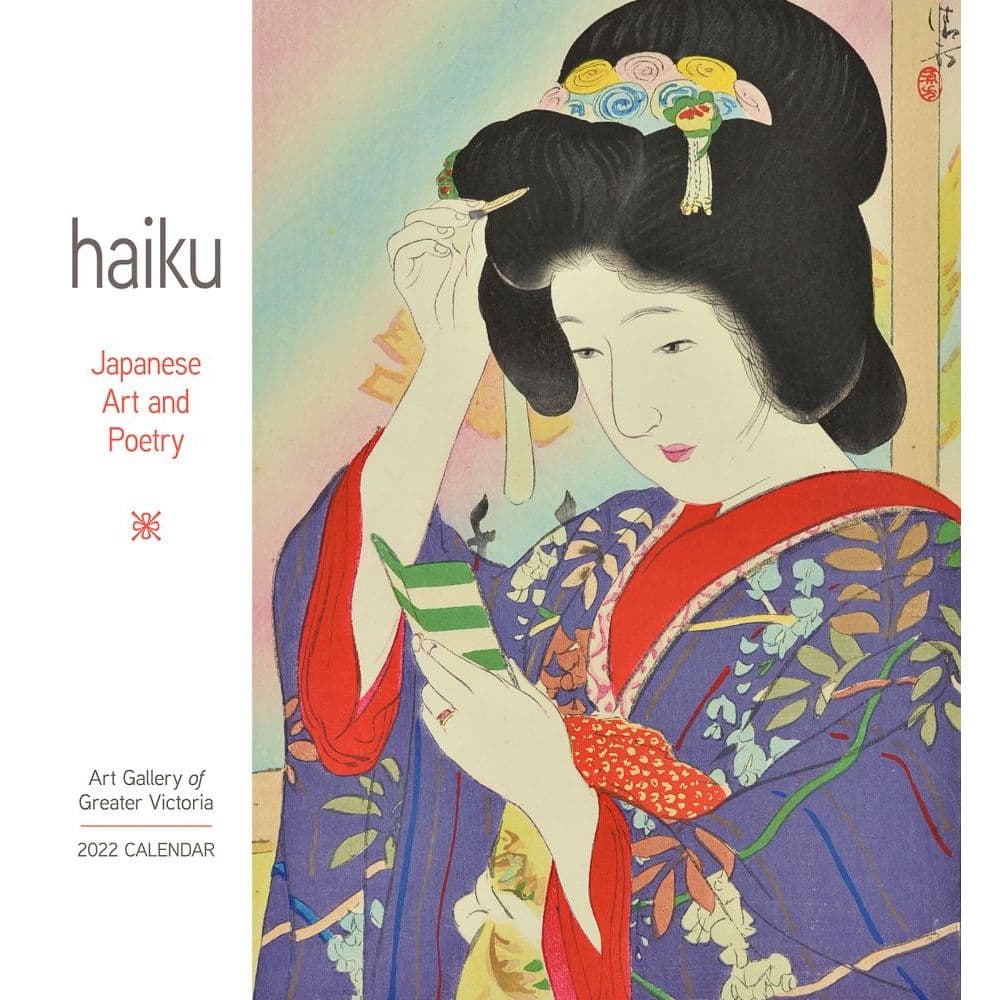 Haiku Japanese Art & Poetry 2022 Wall Calendar