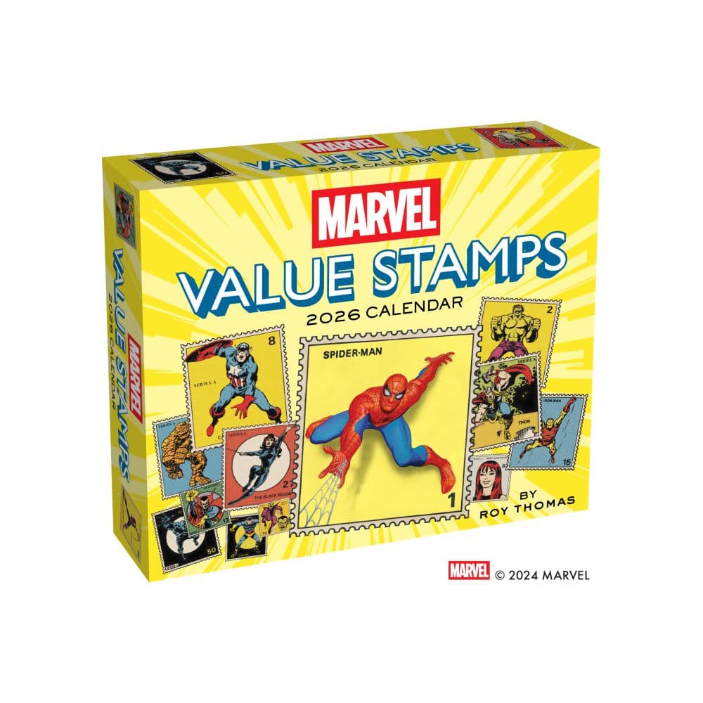 Marvel Value Stamps 2026 Desk Calendar Main Image