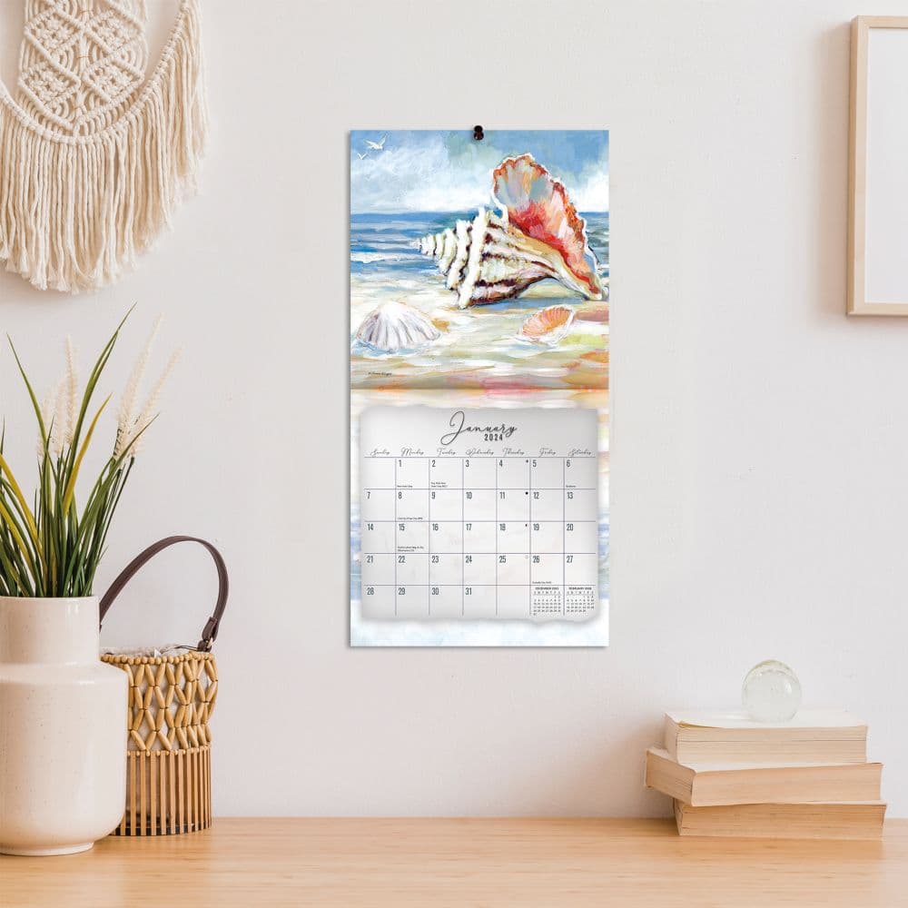 Coastal Shores 2024 Mini Wall Calendar