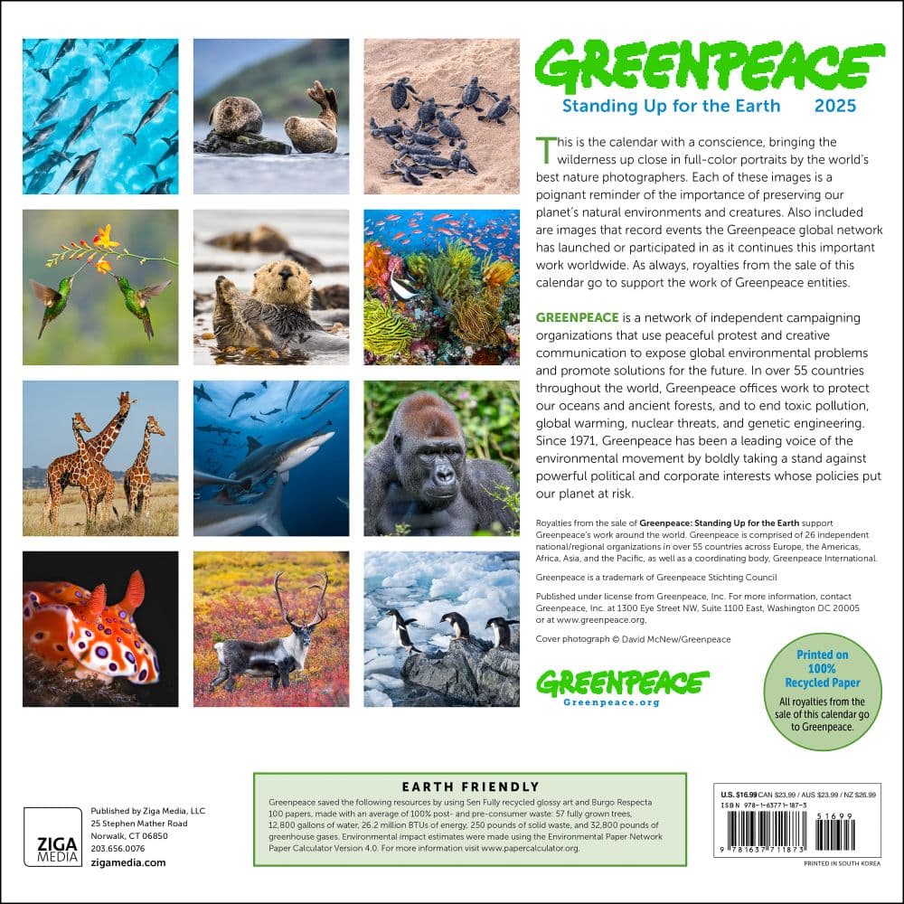 Greenpeace 2025 Wall Calendar First Alternate Image width=&quot;1000&quot; height=&quot;1000&quot;