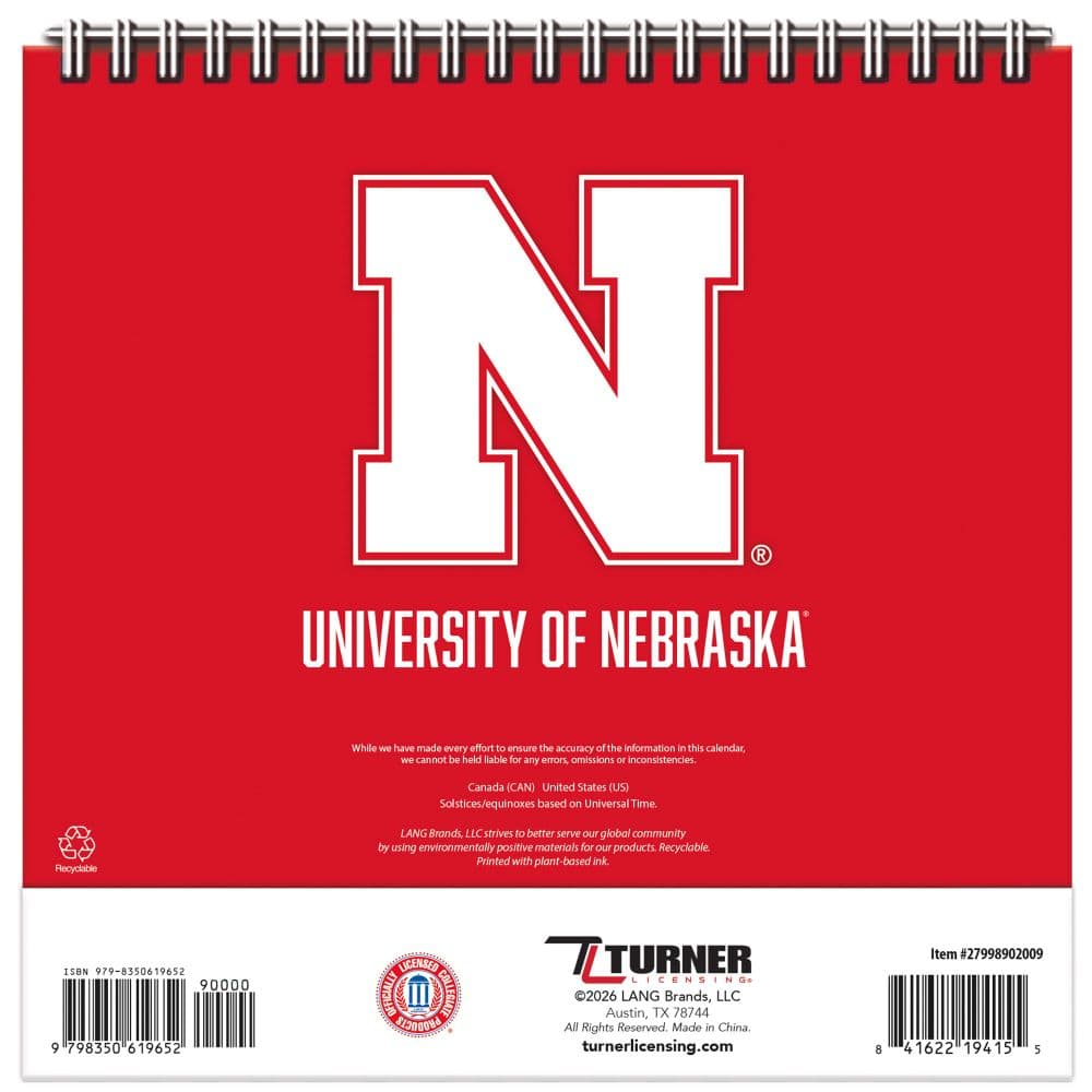 Nebraska Cornhuskers 2027 Easel Desk Calendar Third Alternate Image