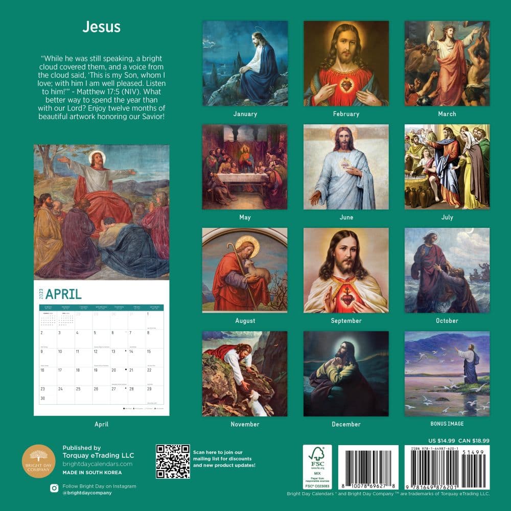 Jesus-2023-Wall-Calendar - Calendars.com