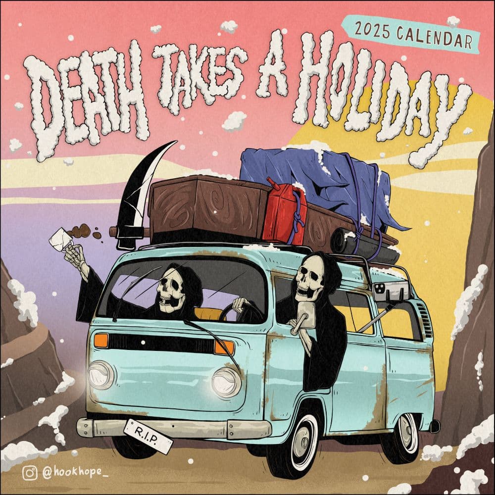 Death Takes a Holiday 2025 Wall Calendar Main Product Image