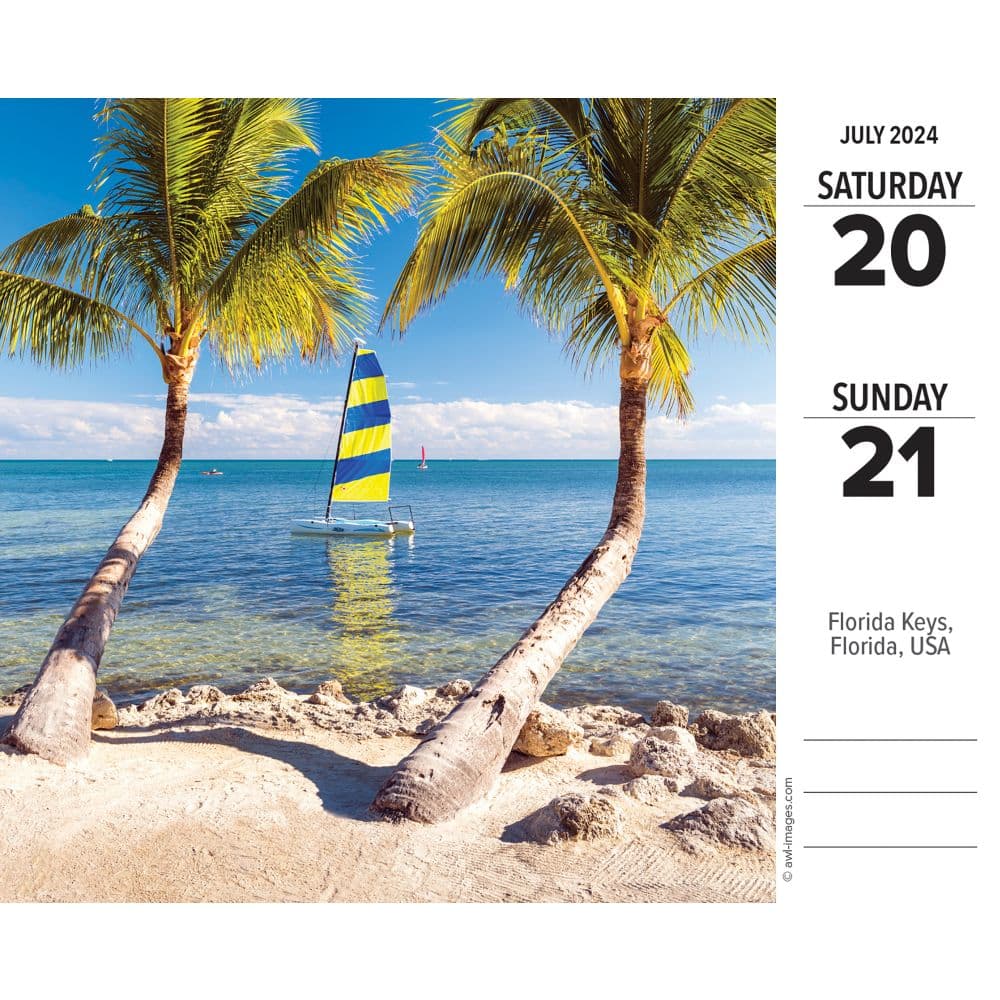 Beach Ah The 2024 Desk Calendar