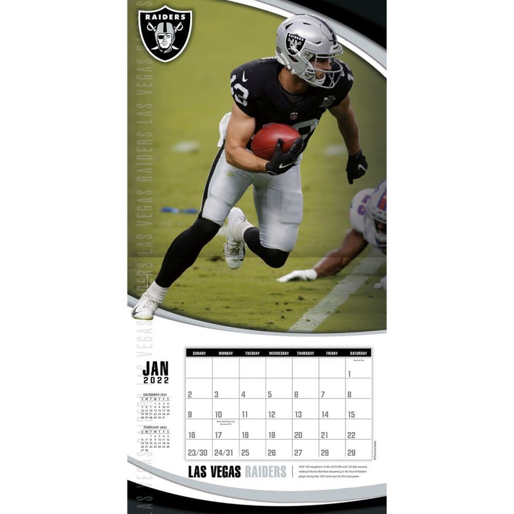 Raiders 2022 Schedule Las Vegas Raiders 2022 Wall Calendar - Calendars.com