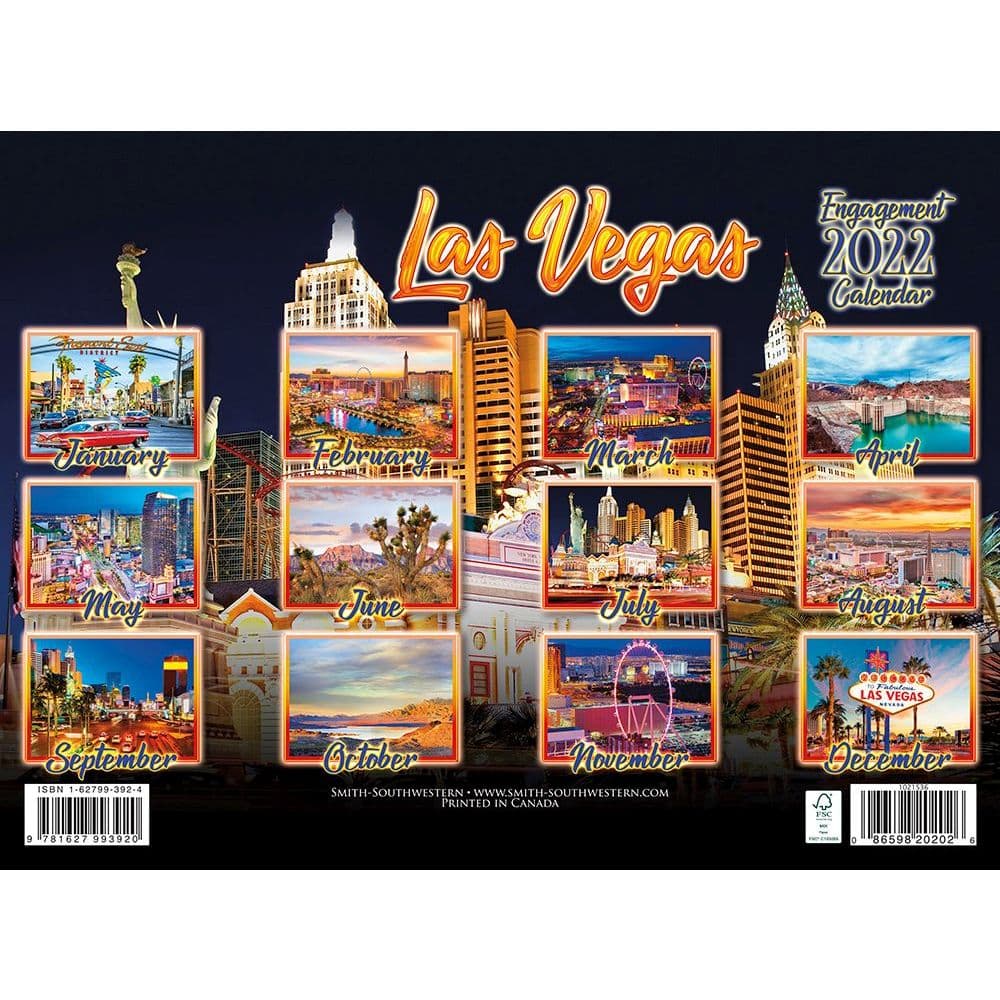 Las Vegas Event Calendar 2022 Las Vegas 2022 Wall Calendar - Calendars.com