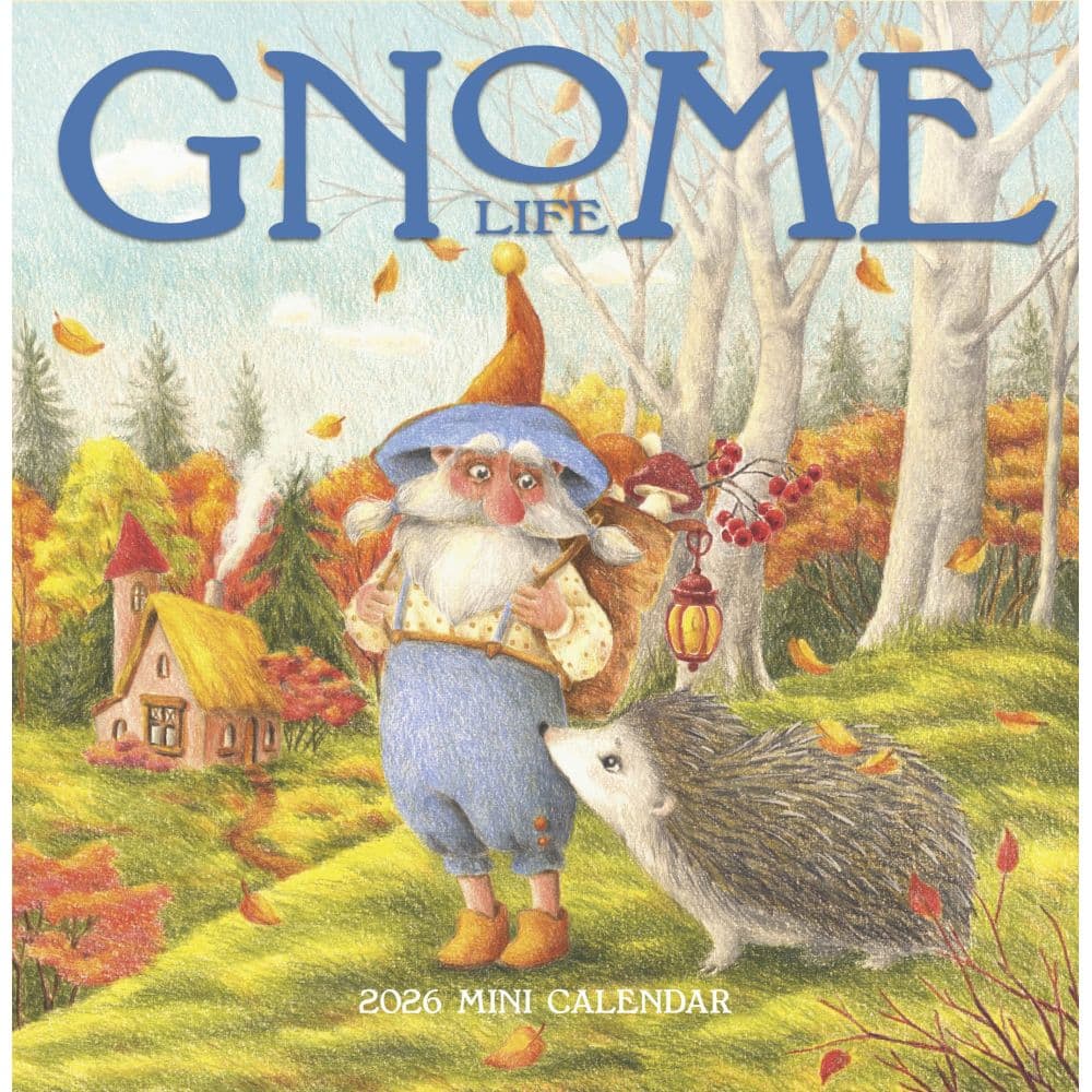 Gnome Life 2026 Mini Wall Calendar Main Image