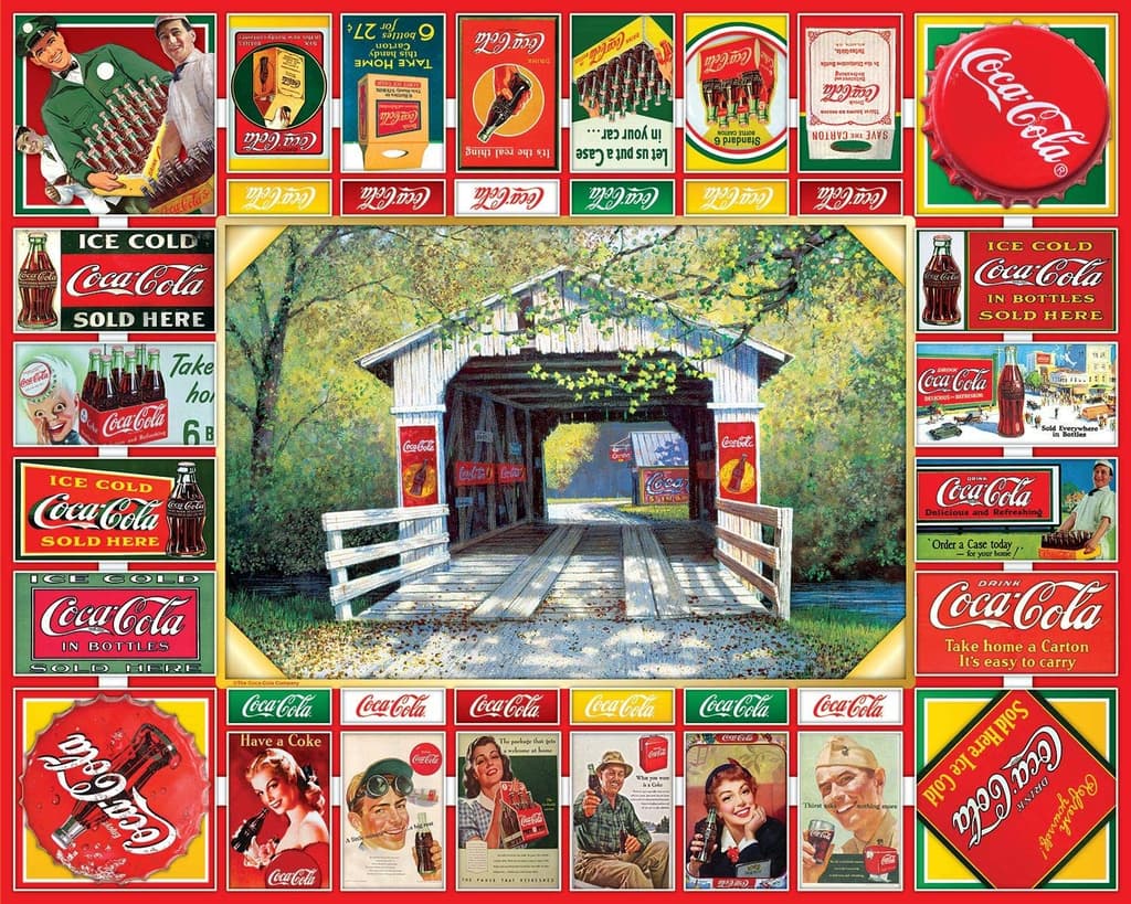 Coca-Cola Gameboard 1000 Piece Puzzle Alternate Image 1