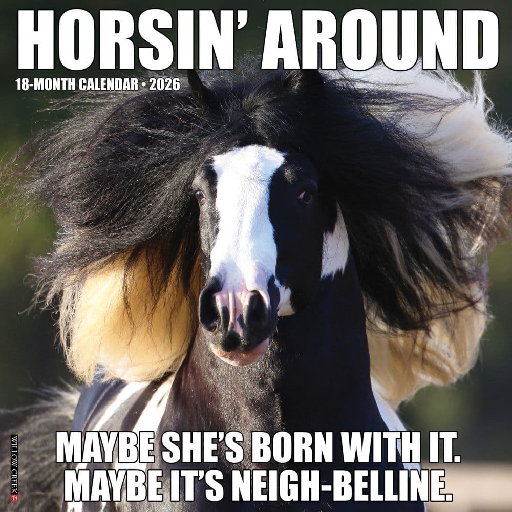 Horsin Around 2026 Wall Calendar Main Image