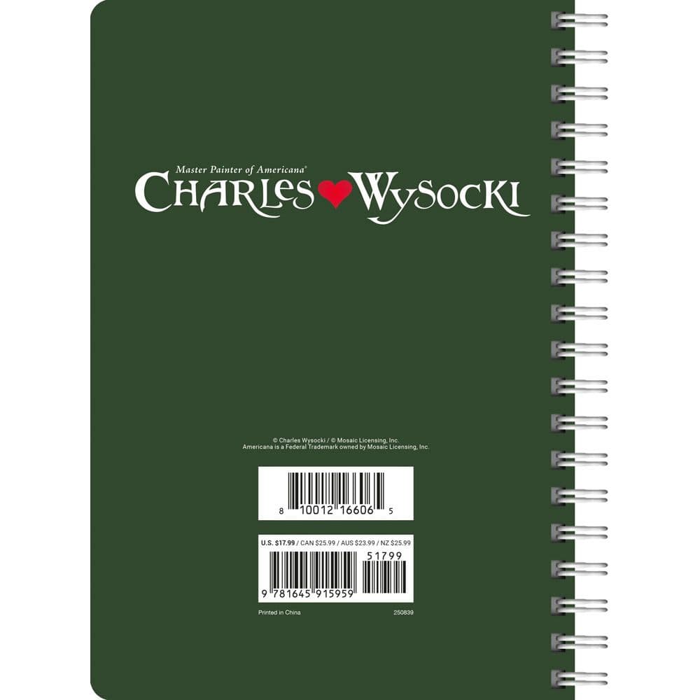 Wysocki Americana 2025 Weekly Planner Alt1