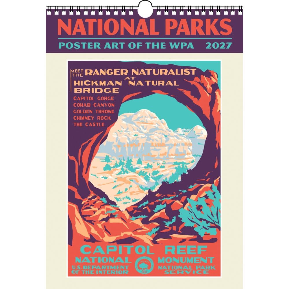 National Parks Poster Art of the WPA 2027 Wall Calendar