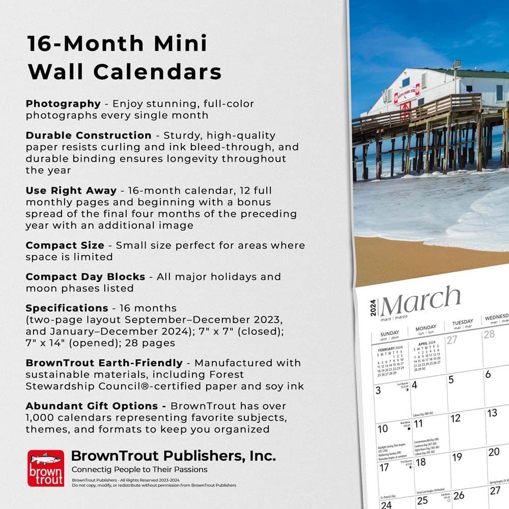 Carolina Coast 2024 Mini Wall Calendar Fourth Alternate  Image width=&quot;1000&quot; height=&quot;1000&quot;