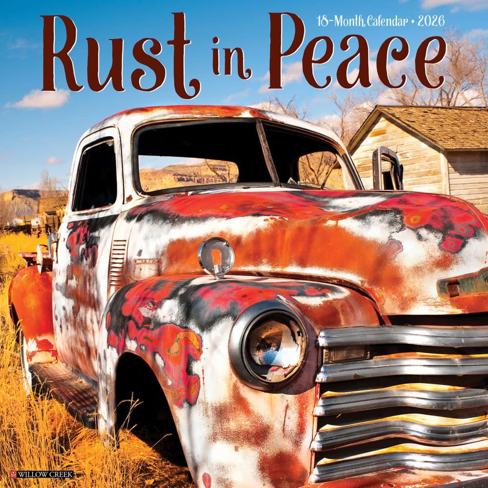 Rust in Peace 2026 Wall Calendar Main Image