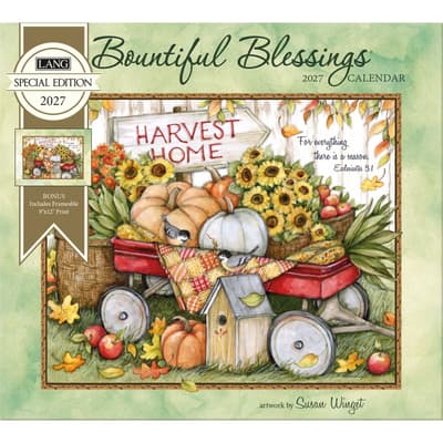 Lang Bountiful Blessings 2027 wall calendar and gift collection