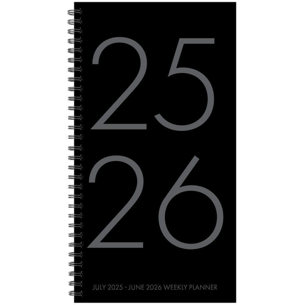 Black Academic 2026 Weekly Spiral Planner Main Image
