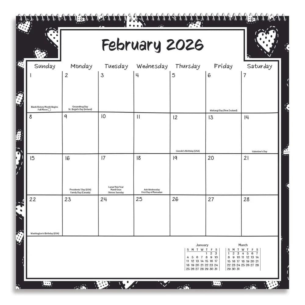 Sister I Love You 2026 Wall Calendar Fifth Alternate Image