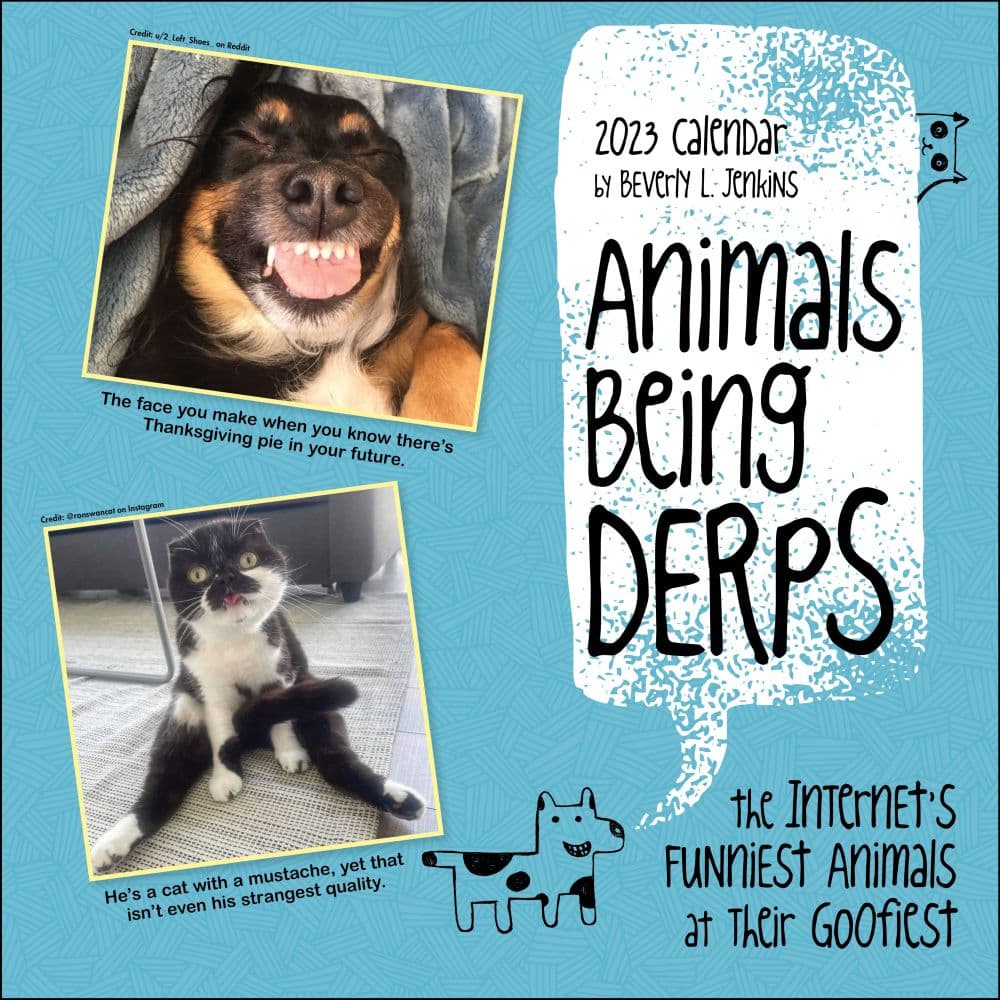 Animals Being Derps 2023 Wall Calendar - Calendars.com