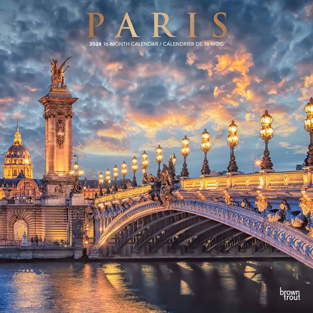 Paris 2025 Wall Calendar