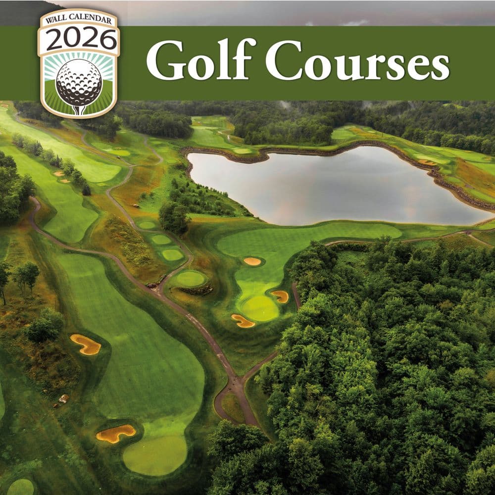 Golf Courses Photo 2026 Wall Calendar_Main Image
