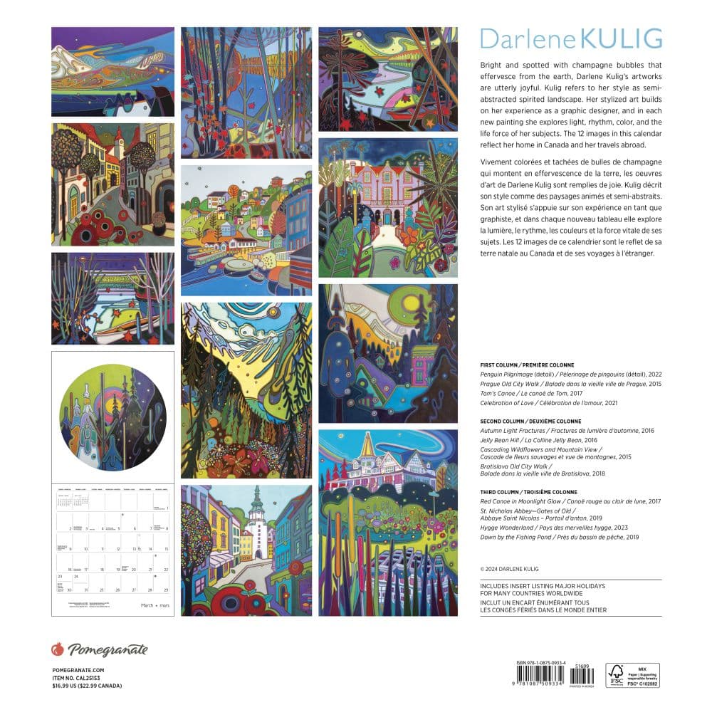 Canada Kulig Art 2025 Wall Calendar First Alternate Image width="1000" height="1000"