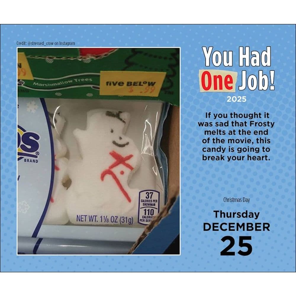 You Had One Job 2025 Desk Calendar Alt4