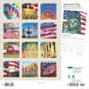 image Americas Flag Plato Foil 2025 Wall Calendar