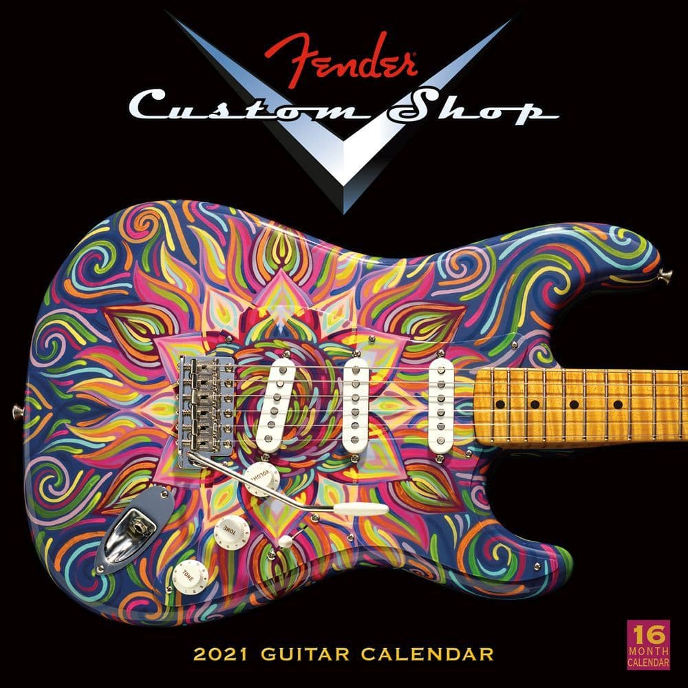 2021 Fender Guitar Wall Calendar