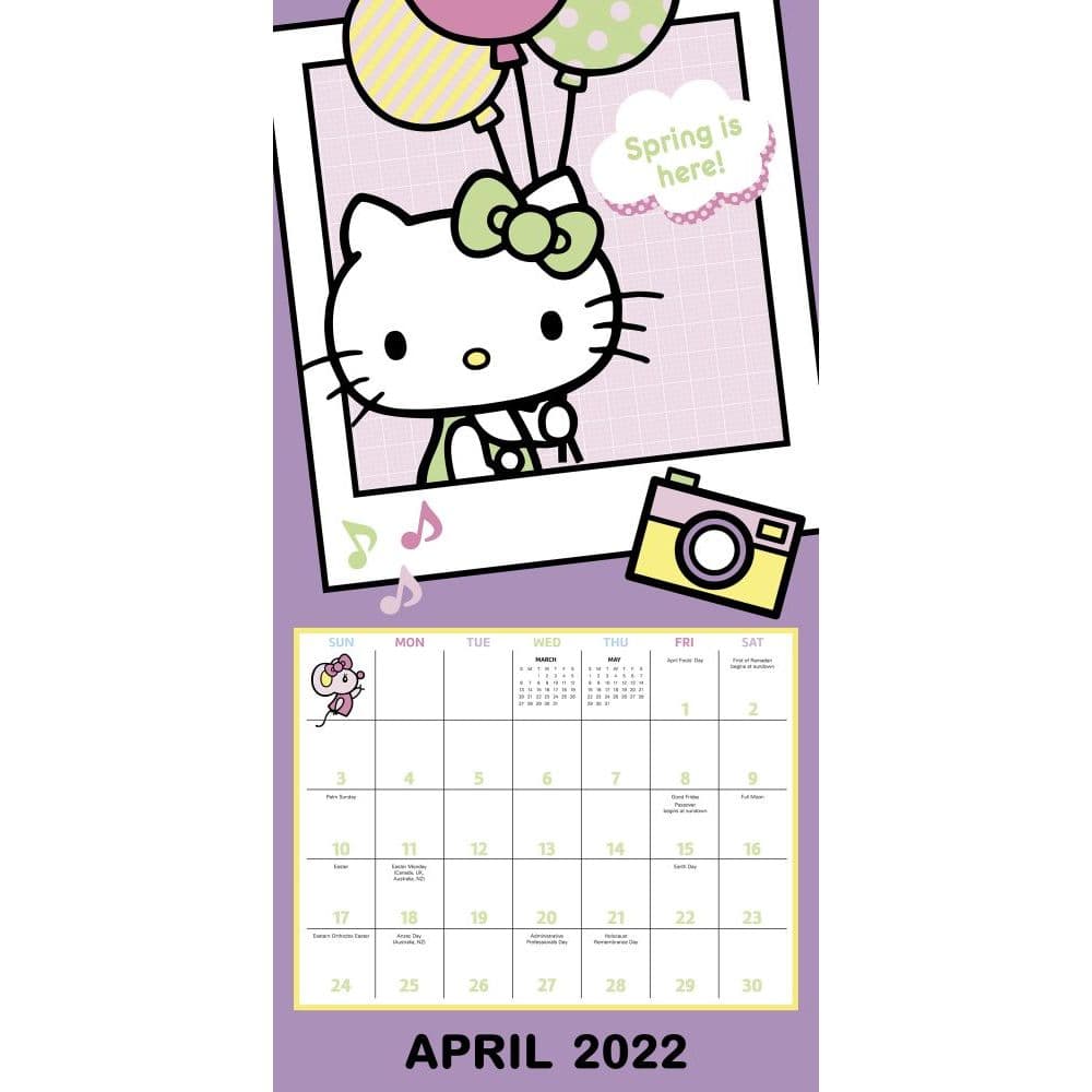 hello-kitty-desk-calendar-2022-monthly-japan-sanrio-other-collectible-japanese-anime-items