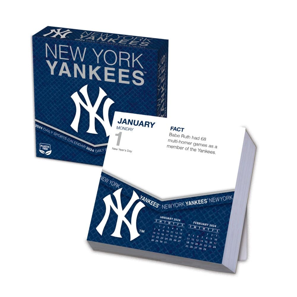 MLB New York Yankees 2024 Desk Calendar Main Product Image width=&quot;1000&quot; height=&quot;1000&quot;