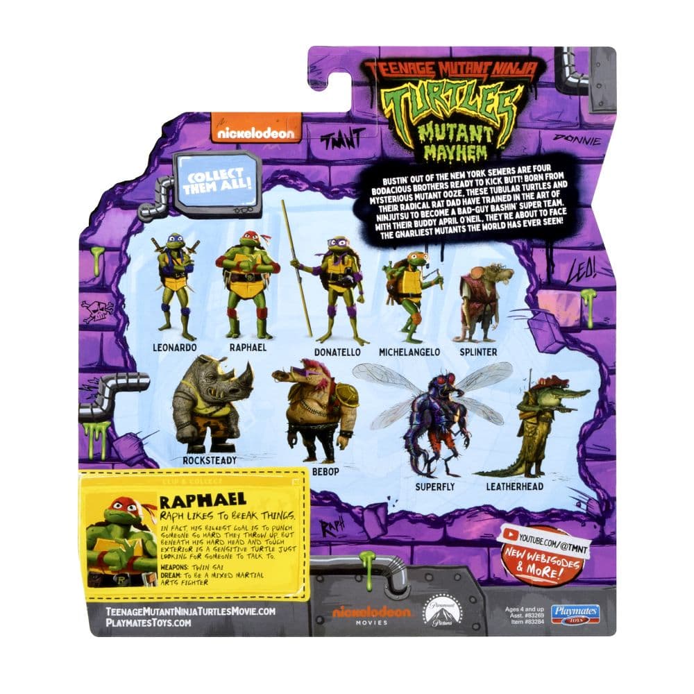 TMNT 23 Movie Raphael Basic Figure First Alternate Image