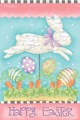 Easter Bunny Outdoor Flag-Large - 28 x 40 by LoriLynn Simms Main Image