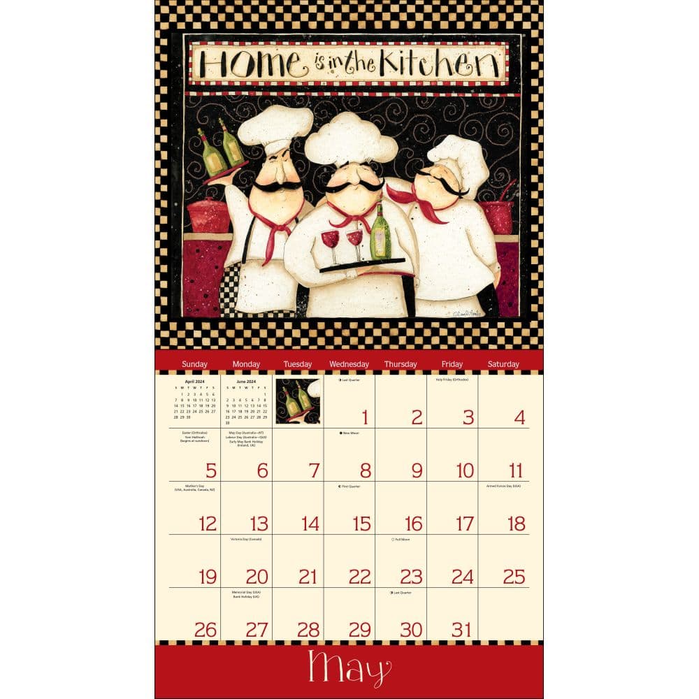 Home In The Kitchen DiPaolo 2024 Wall Calendar Alternate Image 3 width=&quot;1000&quot; height=&quot;1000&quot;
