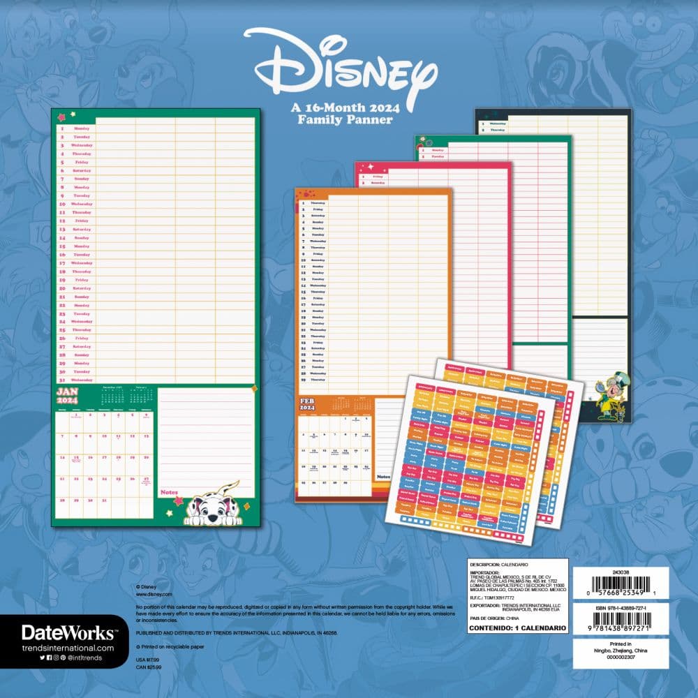 Disney Classic Family 2024 Planner First Alternate Image width=&quot;1000&quot; height=&quot;1000&quot;
