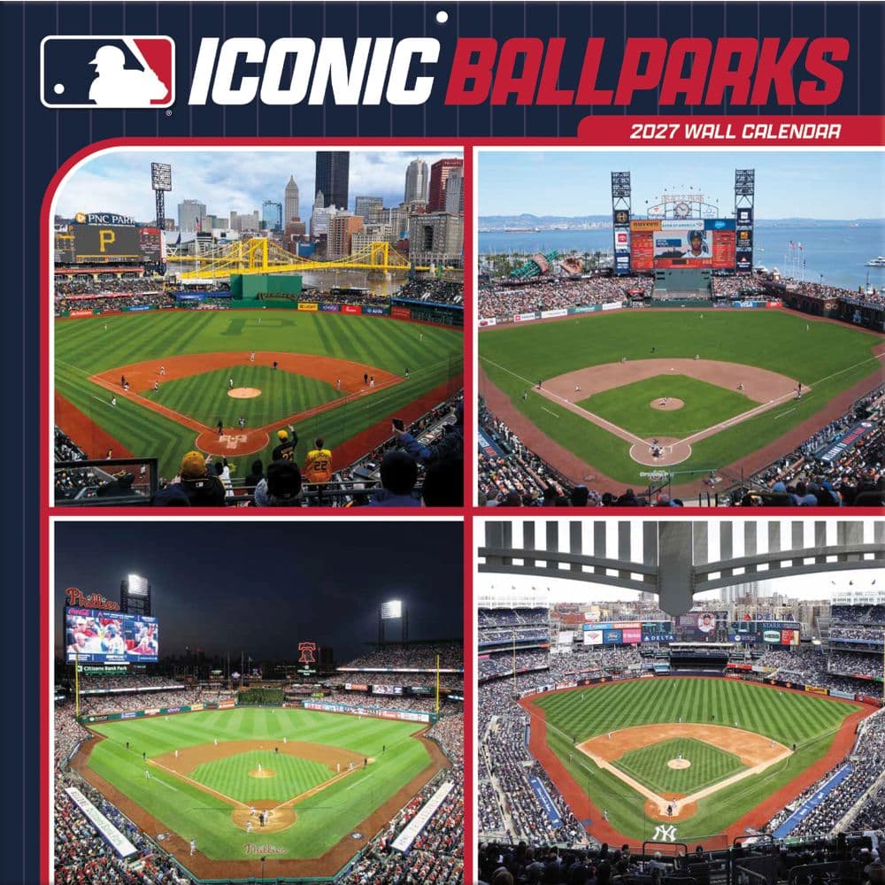 MLB Iconic Ballparks 2027 Wall Calendar Main Product Image