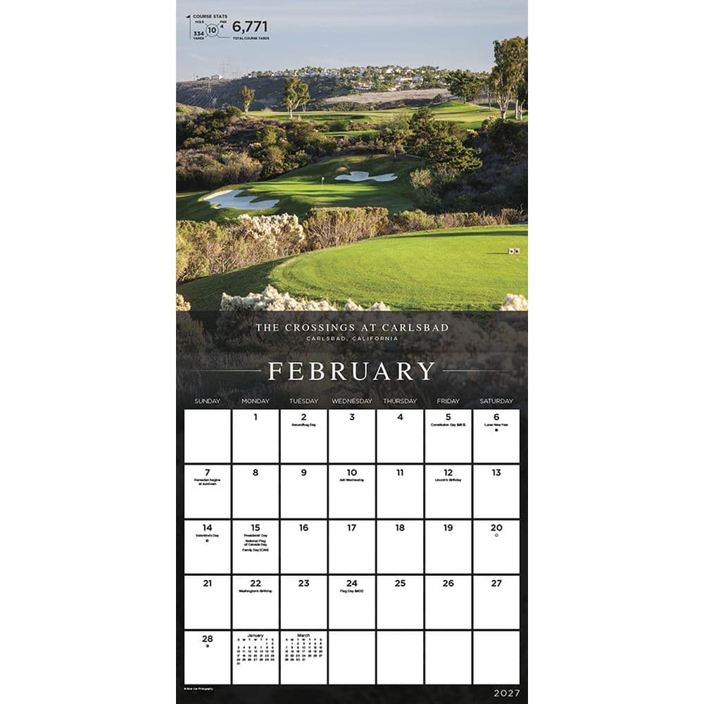 Sports Illustrated Golf Courses 2027 Wall Calendar Third Alternate Image