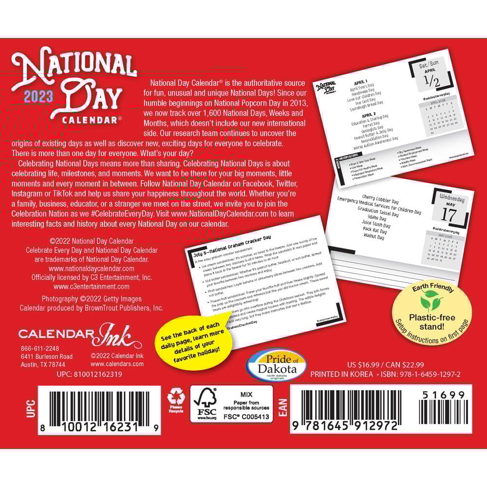 National Day Calendar 2023