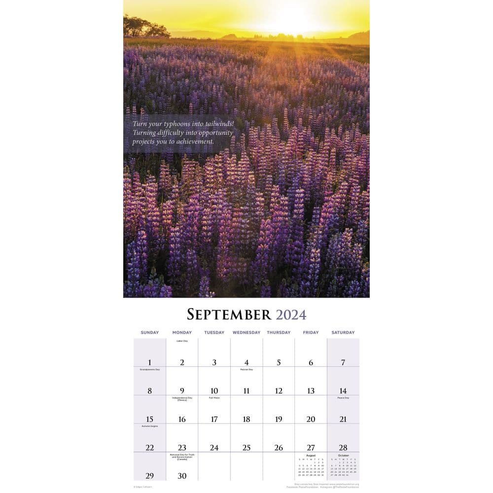 Power of Positive Thinking 2024 Wall Calendar