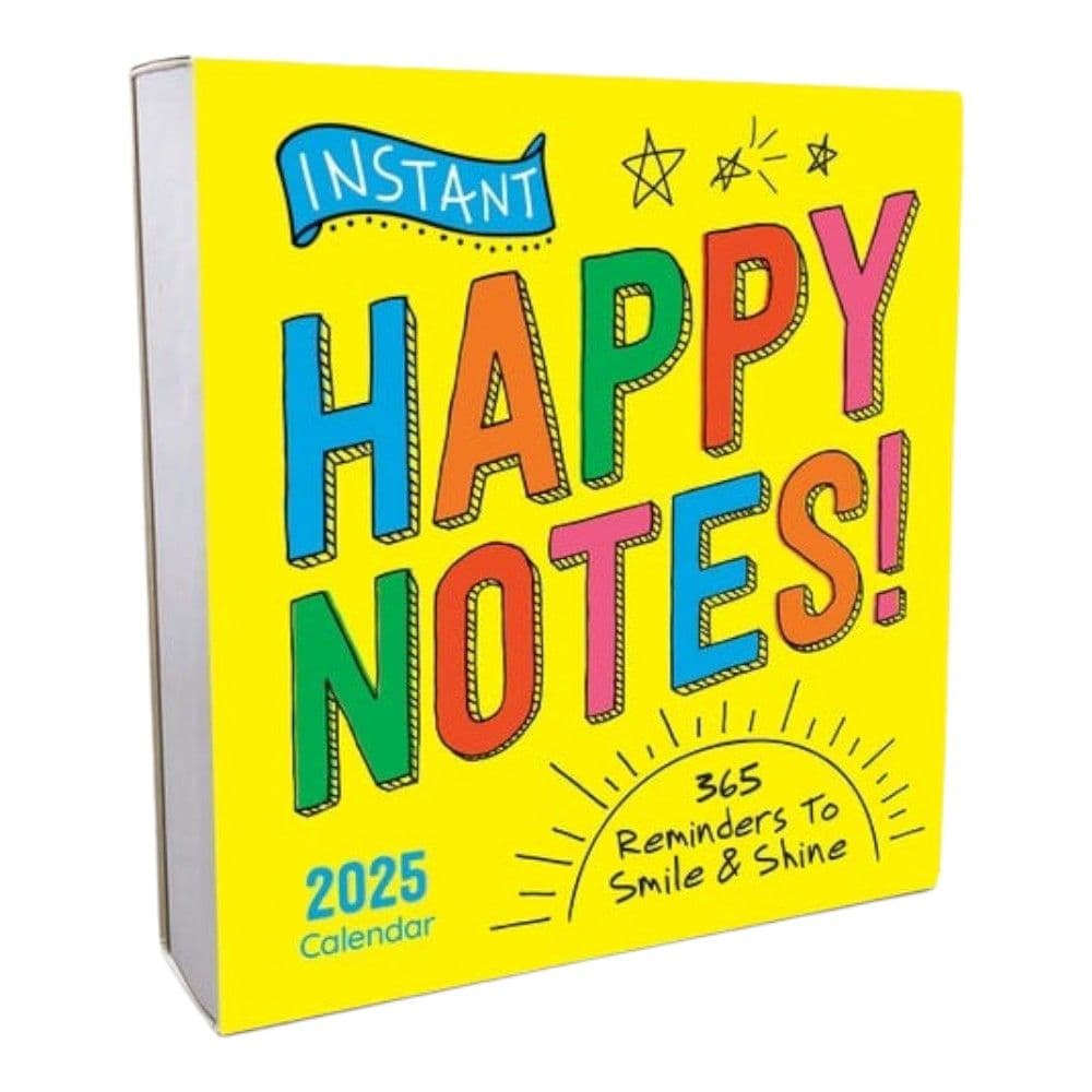 Instant Happy Notes 2025 Desk Calendar Main Product Image width=&quot;1000&quot; height=&quot;1000&quot;