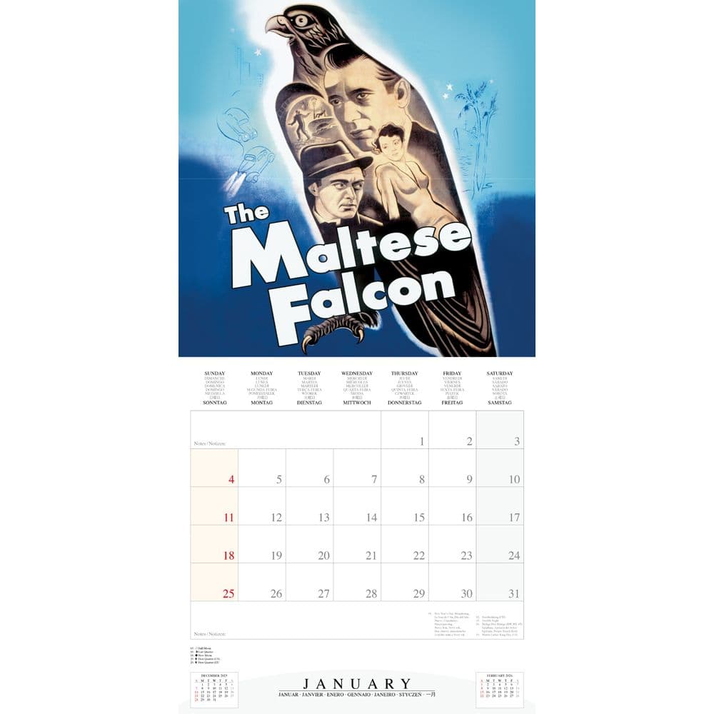 Cinema Noir 2026 Wall Calendar Second Alternate Image