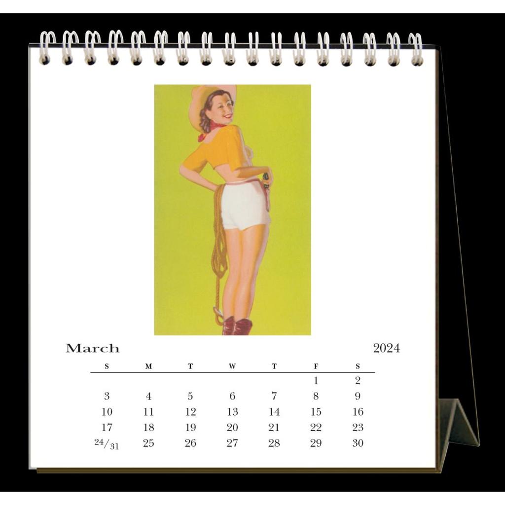Cowgirls 2024 Easel Desk Calendar Second Alternate Image width=&quot;1000&quot; height=&quot;1000&quot;