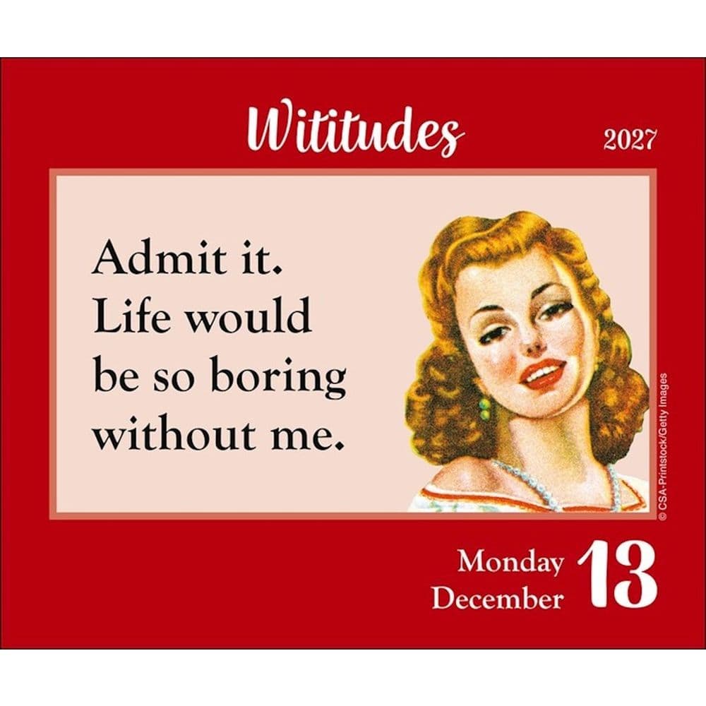 Wititudes 2027 Desk Calendar Sixth Alternate Image