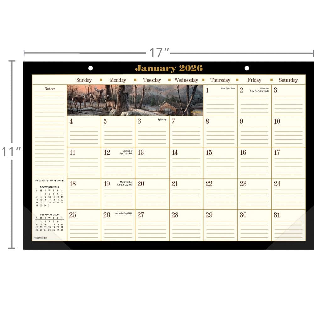 Terry Redlin 2026 Desk Pad Alt4