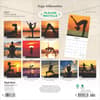 image Yoga Silhouettes Brush Dance 2025 Wall Calendar back